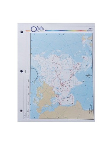 Mapa Asia Politico N.3 Alfa 3140248 Gloss (b40)