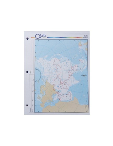Mapa Asia Politico N.3 Alfa 3140248 Gloss (b40)