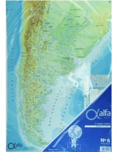 Mapa Argentina Fis/pol N.6 Alfa Gloss (b25)