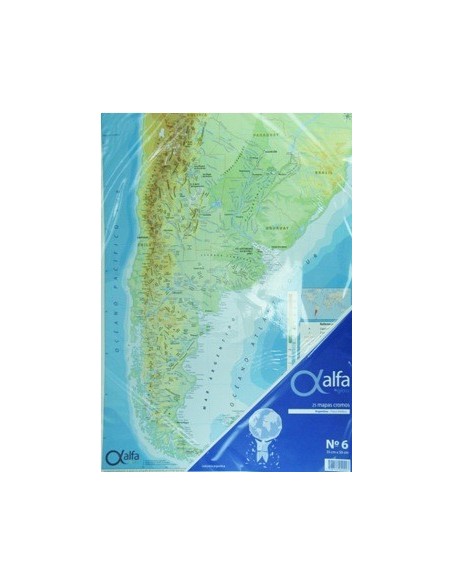 Mapa Argentina Fis/pol N.6 Alfa Gloss (b25)