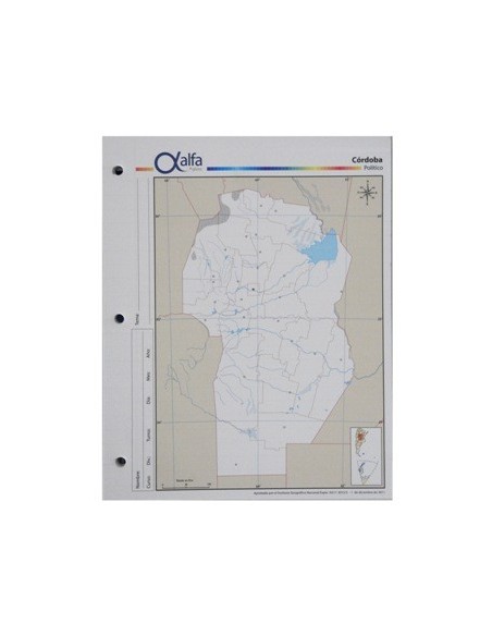 Mapa Cordoba Politico N.3 3140316 Alfa Gloss (b40)