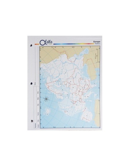 Mapa Europa Politico N.3 Alfa 3140224 Gloss (b40)