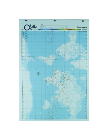 Mapa Planisferio Politico N.5 5140651 Alfa Gloss (b20)