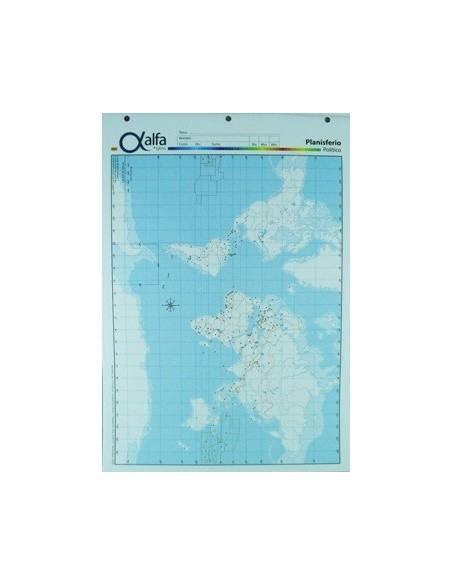 Mapa Planisferio Politico N.5 5140651 Alfa Gloss (b20)