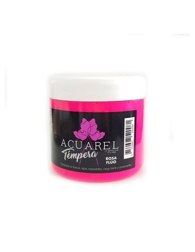 Tempera Pote Fluo Rosa Acuarel 250grs 2500210 Mg01