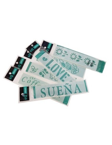 Stencil 4 5x17cm Surtidos 4002 Eq Arte