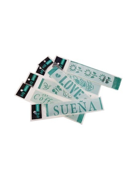 Stencil 4 5x17cm Surtidos 4002 Eq Arte