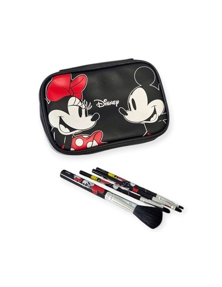 Portacosmeticos X4 Brochas Rect. Mickey Y Minnie 6865 Cla01