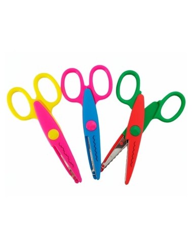 Tijera 13cm Corte C/formas En Blister 900801 Ibi01