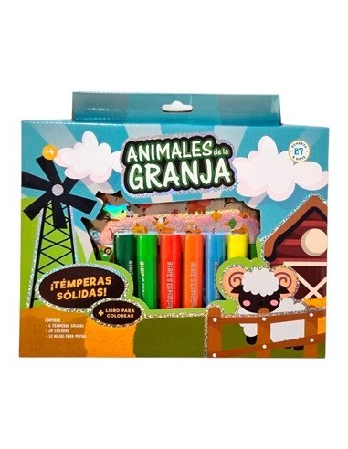 Libro P-pintar Temperas Solidas Y Stickers 005 Och01