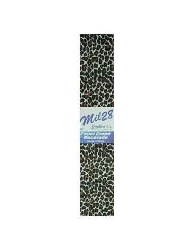 Papel Crepe X1 Print Leopardo 80-57 Mil28 -b10-