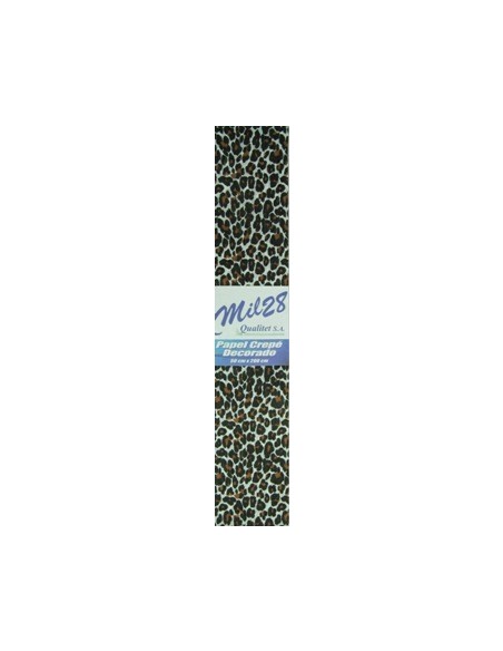 Papel Crepe X1 Print Leopardo 80-57 Mil28 -b10-