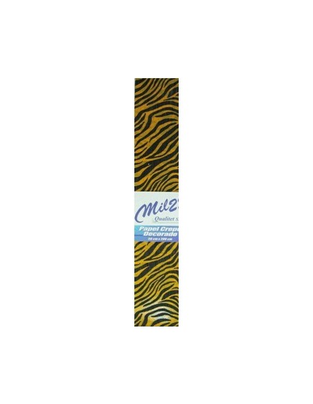 Papel Crepe X1 Print Tigre 80-67 Mil28 -b10-