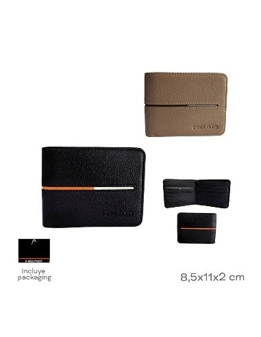 Billetera Hombre Simil Cuero Surtido Head 28914 Tar02