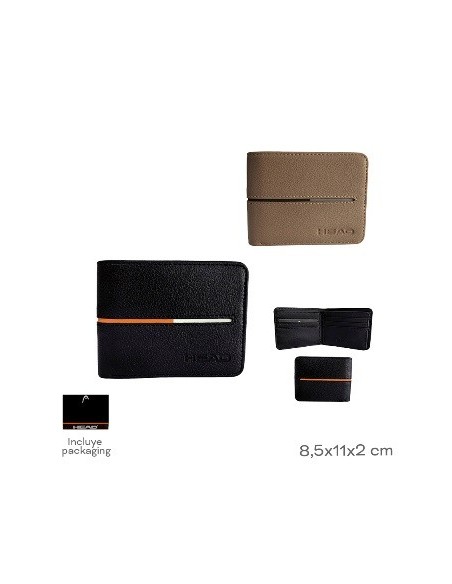 Billetera Hombre Simil Cuero Surtido Head 28914 Tar02