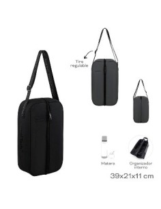Bolso Matero Travel Tech Doble Cierre Vertical 30200 Tar02