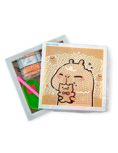 Cuadro 17x17 Diamond Painting Capybara Wjx18 A202205 Pub02