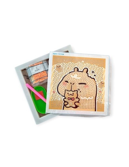 Cuadro 17x17 Diamond Painting Capybara Wjx18 A202205 Pub02