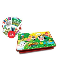 Set Arte Lapices-crayon-marcadores 42pzas Surtidos 1037-908-3807-4103-5071 Kreker