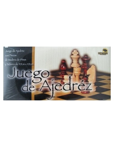 Ajedrez 29x29cm C-tablero Y Pzas Madera Im5159 Jbl01 -b12-