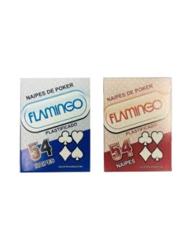 Naipes X 54 Poker Plast. Flamingo 1142c Jrh01