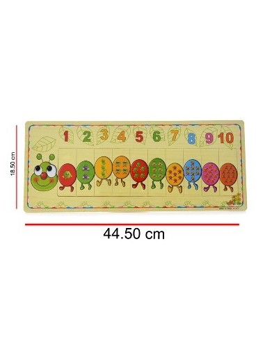 Rompecabezas Madera 45x18cm Animales-numerico M345-m347