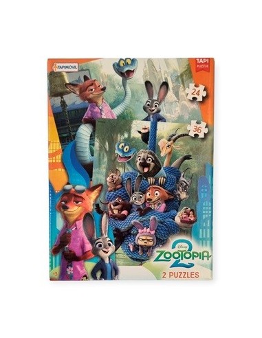 Puzzle X2 Zootopia 24 Y 36 Pzas Dzo01246 Tap02