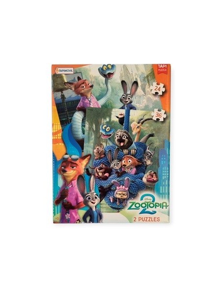 Puzzle X2 Zootopia 24 Y 36 Pzas Dzo01246 Tap02