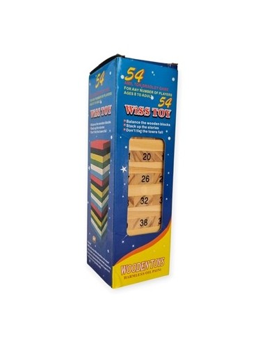 Jenga Numerado C-dados Caja 5012 Cal01