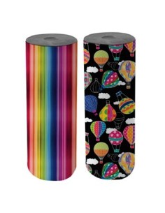 Bobina 35cmx100mts Papel Regalo Kraft C/diseno Packers (b1)