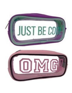 Cartuchera Neopren Pvc Transparente Colores Varios 1509132-1509179-1509136  Moo01