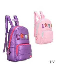 Mochila 16   1 Cierre Puffer Love 15638 Tar02