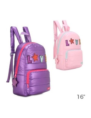 Mochila 16   1 Cierre Puffer Love 15638 Tar02