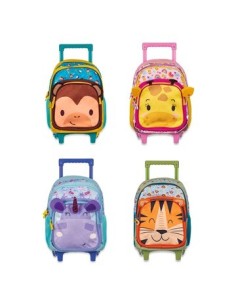 Mochila 16-- C-carro Animales Jungla 5582-5583-5584-5585 Csl01