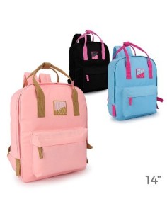 Mochila 16" M 1 Bols  Lona Trendy 27305 Tar02