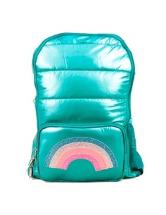Mochila 39x27cm Puffer C/arco Iris 3 Cierres  Dc30073 Sf01
