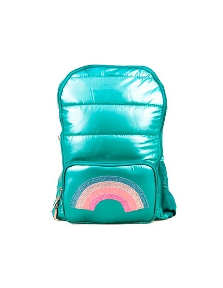Mochila 39x27cm Puffer C/arco Iris 3 Cierres  Dc30073 Sf01