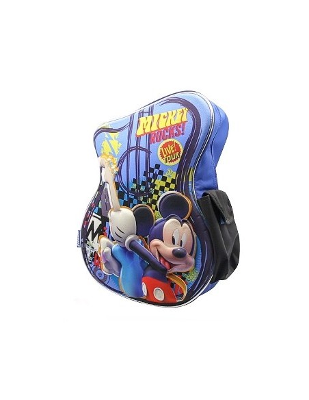 Mochila 15 Mickey C/forma Guitarra Km091 Ck01