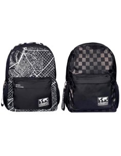 Mochila 18-- U 1 Bols  Negra Chess-map 5536-5534 Csl01