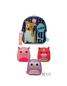 Mochila 11-- Animales Perro-gato-unicornio-buho 101015-101018 Phi Phi
