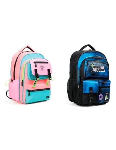 Mochila 17" Espalda Tornasol-colorblock Mod  Surt Fs41-fs73-fs79 Chi01