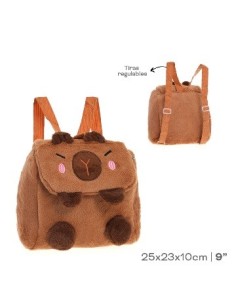 Mochila 27x27cm Capibara Peluche 53818 Tar02