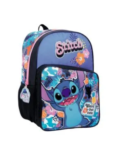 Mochila 16-- 2 Bols Pvc Stitch Hawai 27148 Wab02