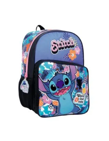 Mochila 16-- 2 Bols Pvc Stitch Hawai 27148 Wab02