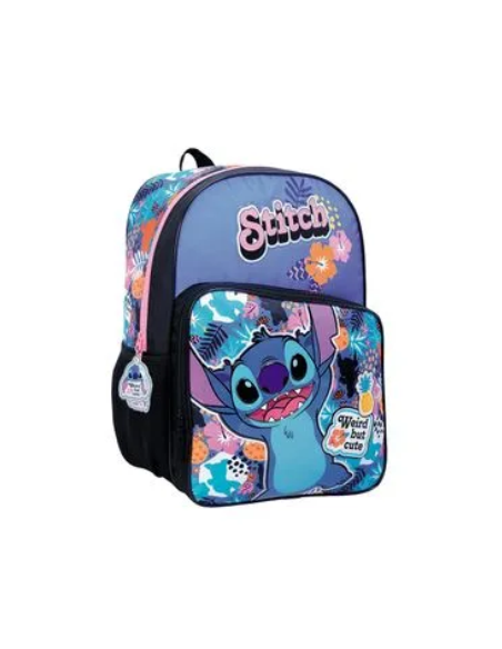 Mochila 16-- 2 Bols Pvc Stitch Hawai 27148 Wab02