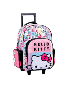 Mochila 18-- C- Carro Hello Kitty Col Pastel 88131 Wab02