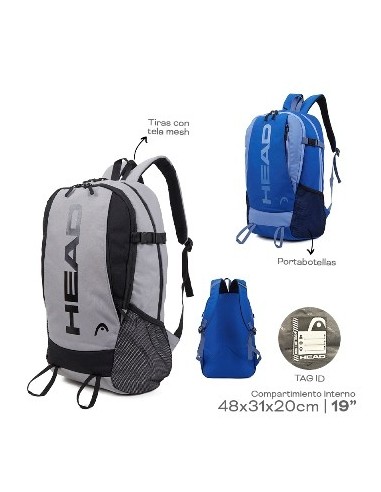 Mochila 30x43 Head 2 Comp. C/bols Laterales 22417 Tar02