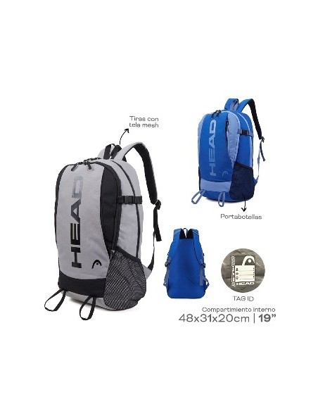 Mochila 30x43 Head 2 Comp. C/bols Laterales 22417 Tar02
