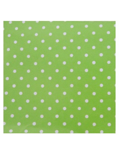 Papel Forrar Lunares Verde Manzana Muresco/luma (b20)