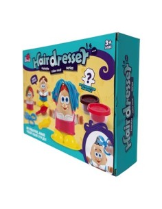 Masa Peluqueria C-4 Potes + 2 Munecos + Accesorios  En Caja 24x18cm Ju0116 5838-60 Pri02